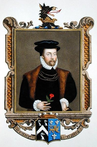 Portrett av Lord Roger North (1530-1600) 2nd Baron North fra 