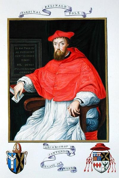 Portrett av Reginald Pole (1500-58) erkebiskop av Canterbury og legat av Viterbo fra 