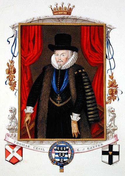 Portrett av Sir Thomas Cecil (1542-1623) 1. jarl av Exeter, 2. Lord Burghley fra 