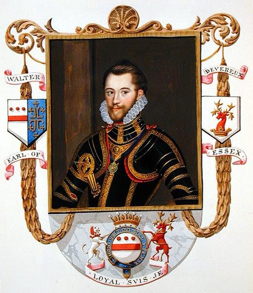 Portrett av Walter Devereux (1541-76) 1. jarl av Essex fra 