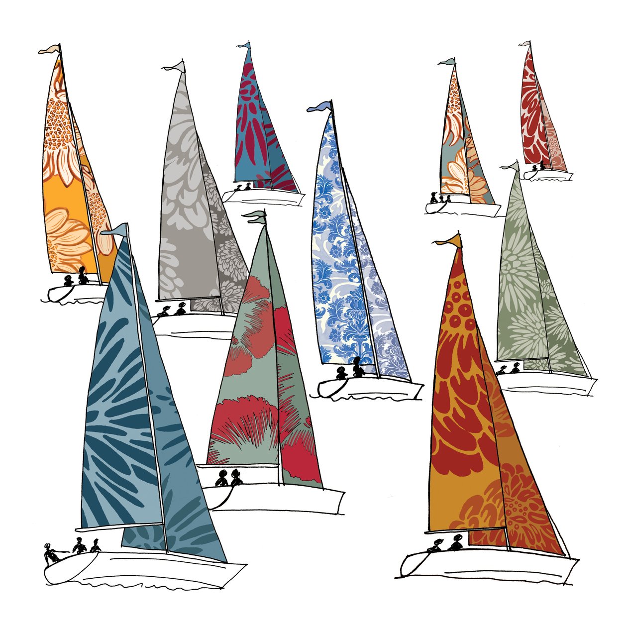 Regatta, 2009 (digital) av Sarah Hough