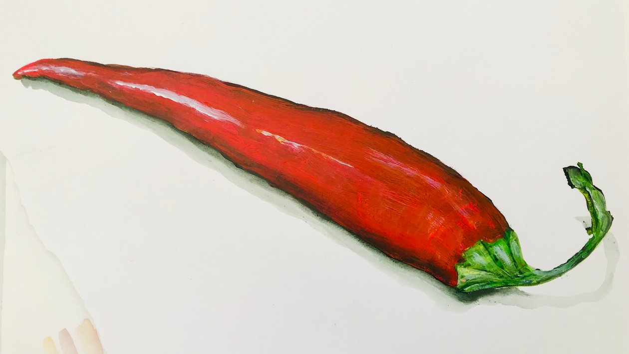 Rød chilipepper, 2020 av Sarah Thompson Engels