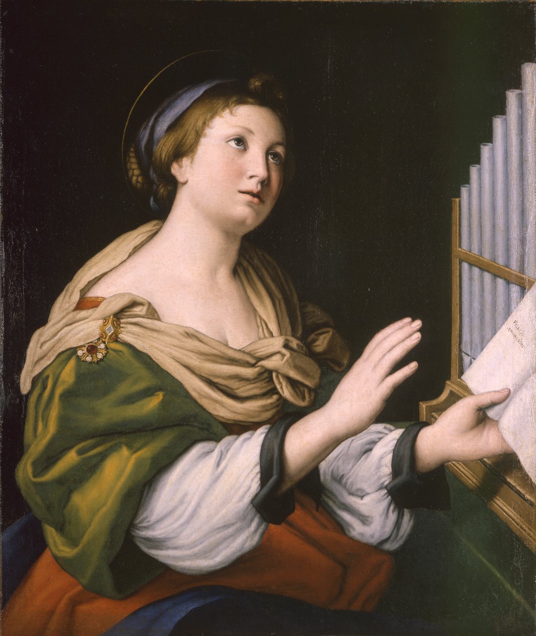 Saint Cecilia, mellom 1640 og 1650 av Sassoferrato