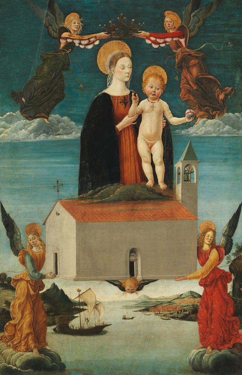 Oversettelsen av det hellige hus Loreto, ca. 1510. av Saturnino Gatti