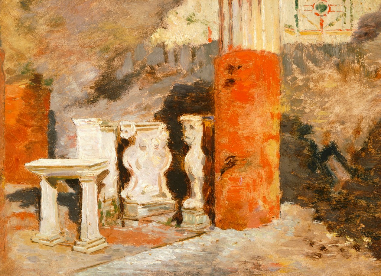 Hus i Pompeii, av Francesco Saverio Altamura (1826-1897) av Saverio Altamura
