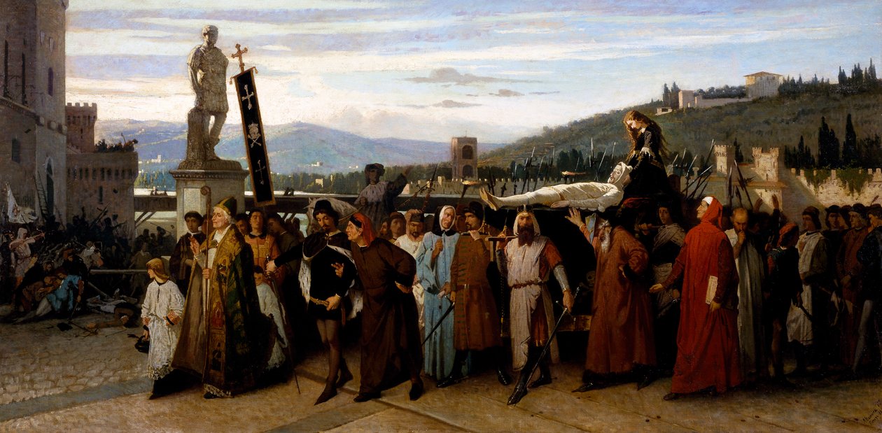 Begravelsen til Buondelmonte av Saverio Altamura