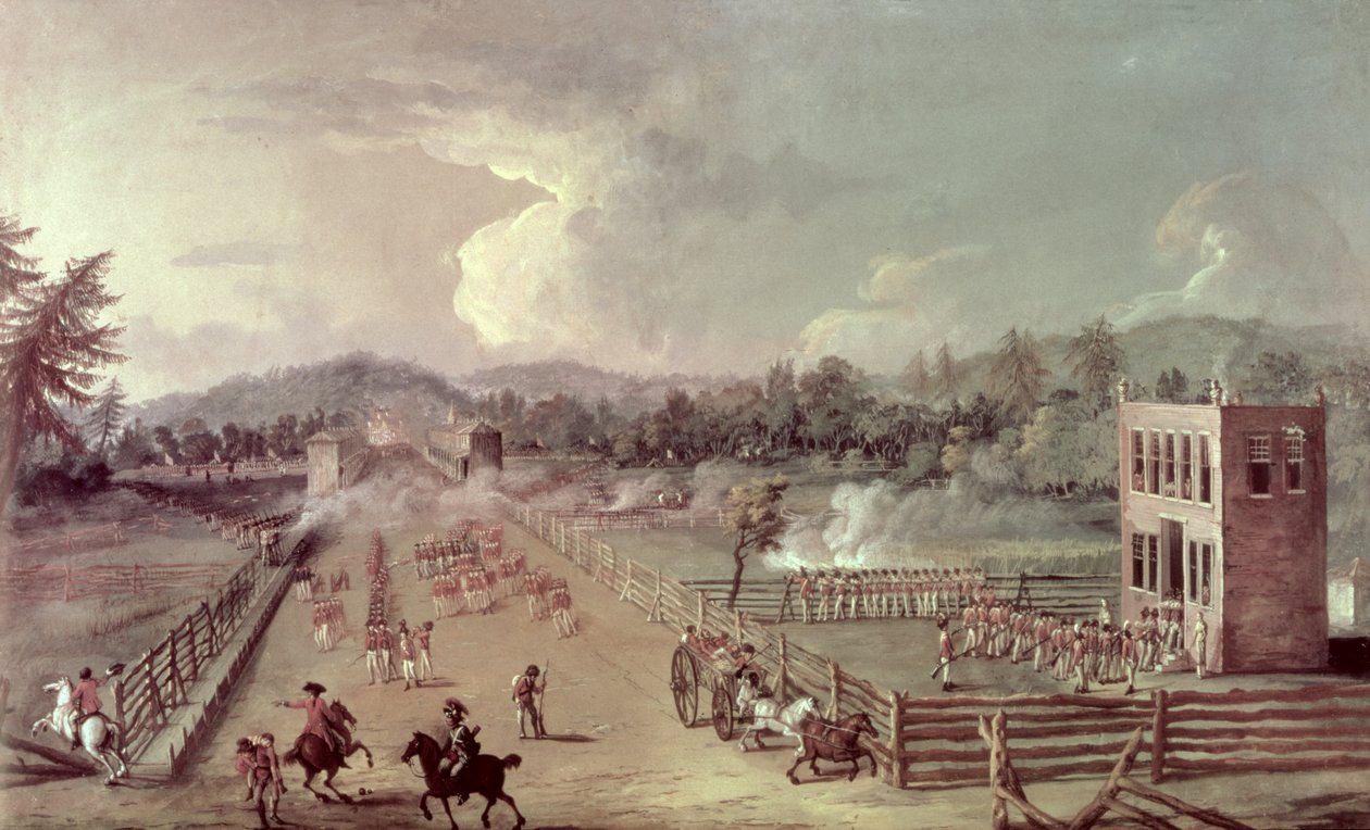 Slaget ved Germantown, 4. oktober 1777 av Saviero Xavier della Gatta