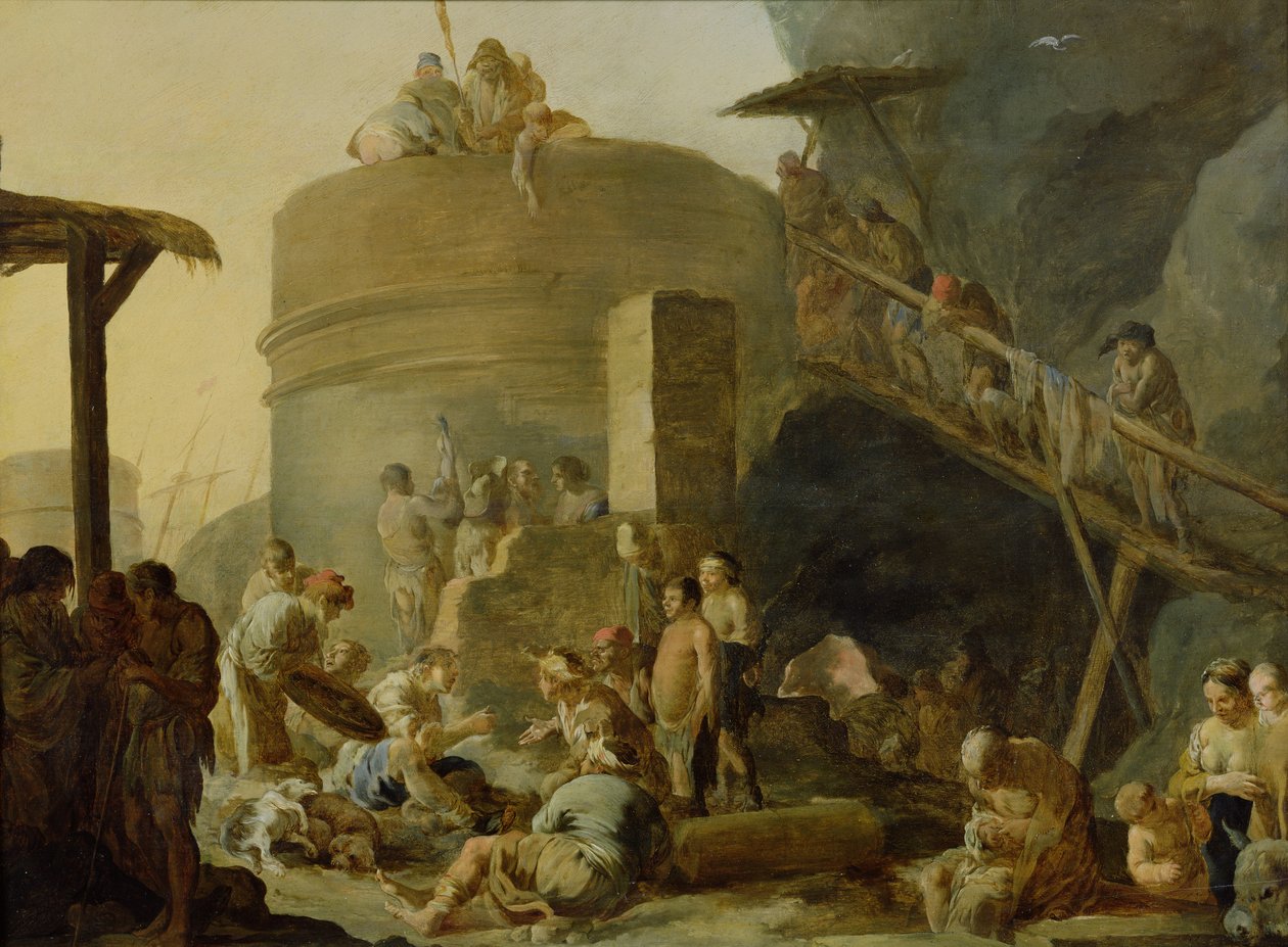 Tiggere ved en kalkovn av Sébastien Bourdon