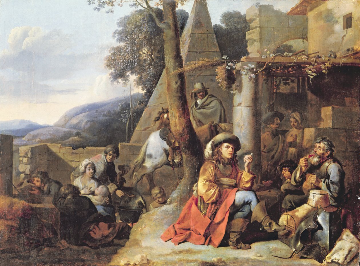 Bohemer og soldater i hvile av Sébastien Bourdon