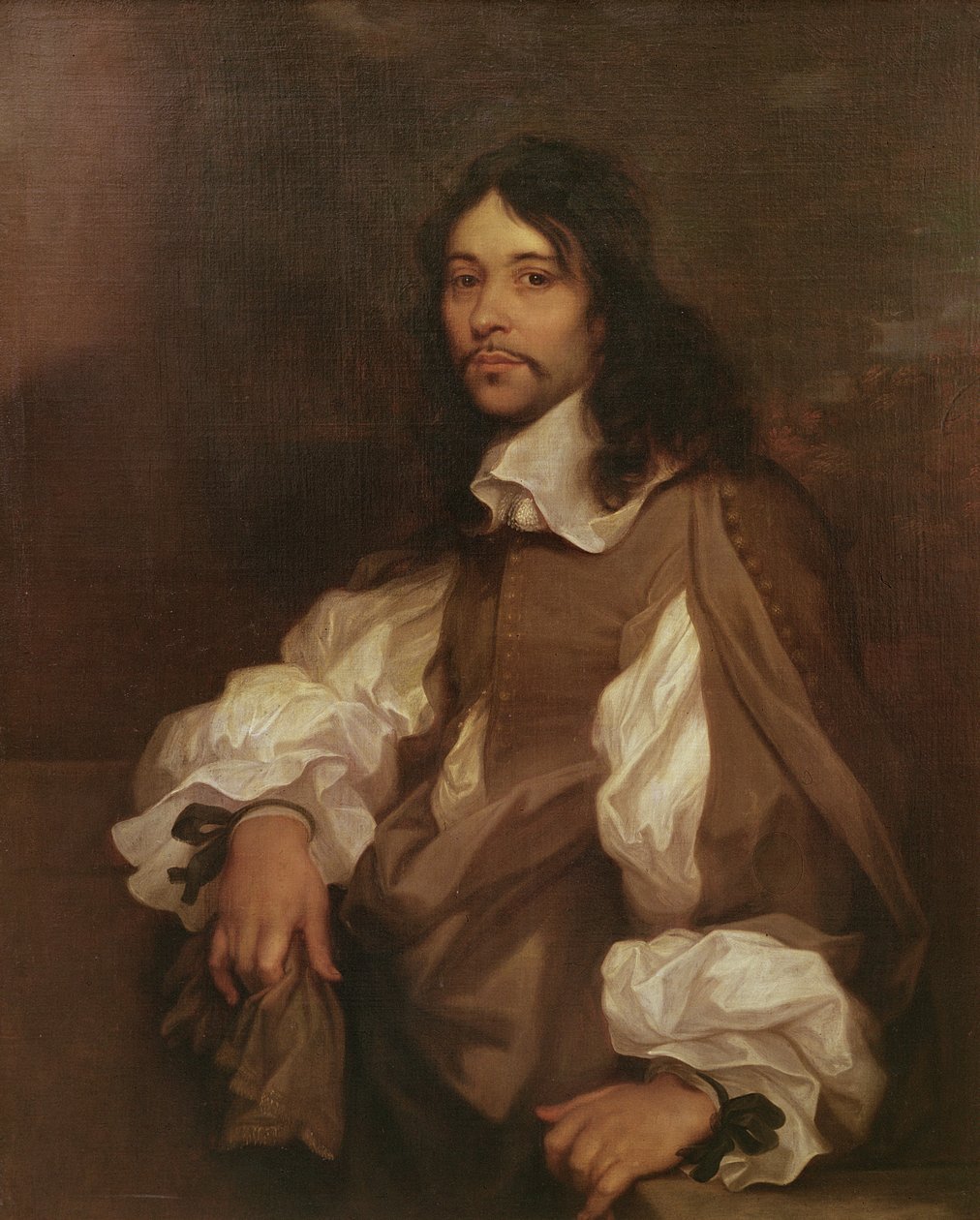 Mann med svarte bånd, 1657-58 av Sébastien Bourdon