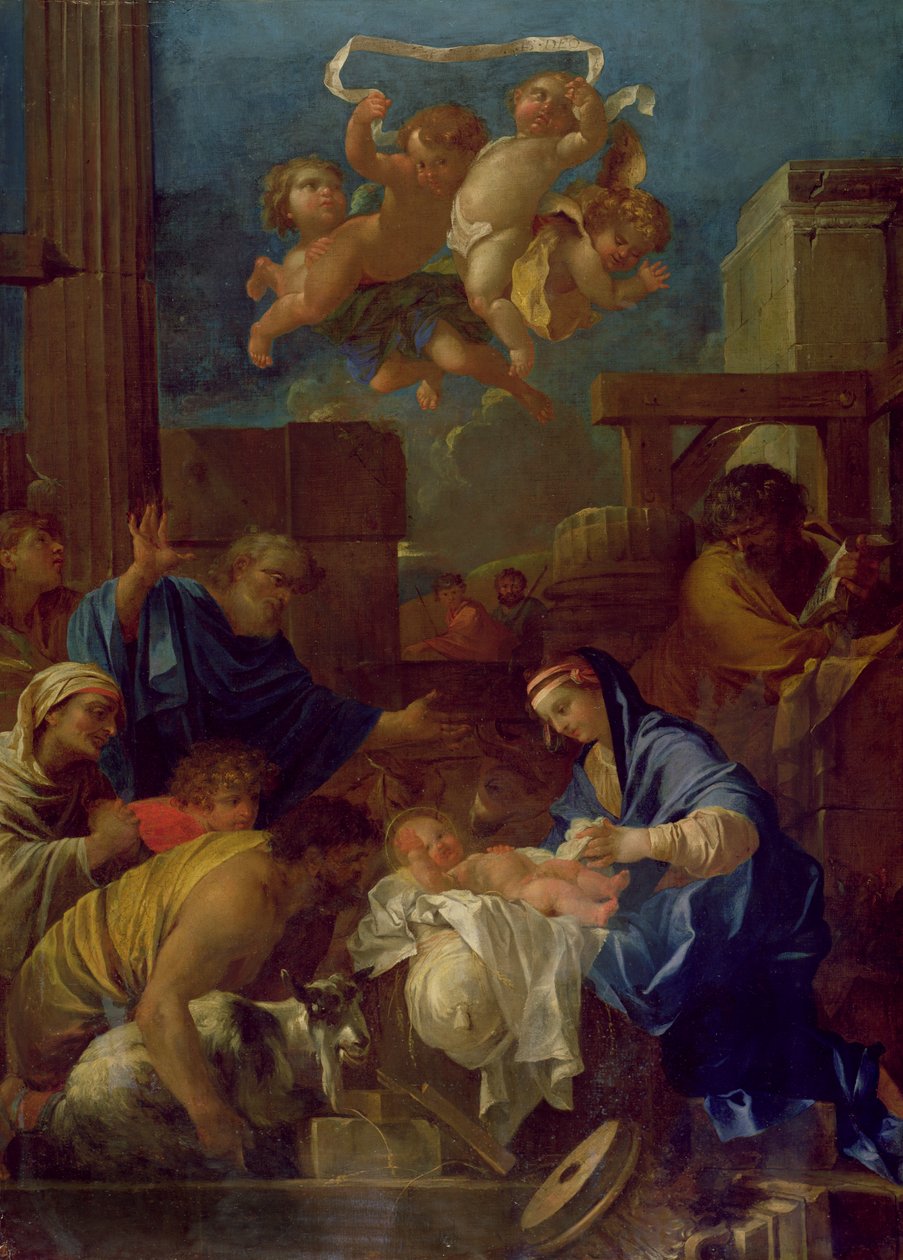 Hyrdenes tilbedelse av Sébastien Bourdon