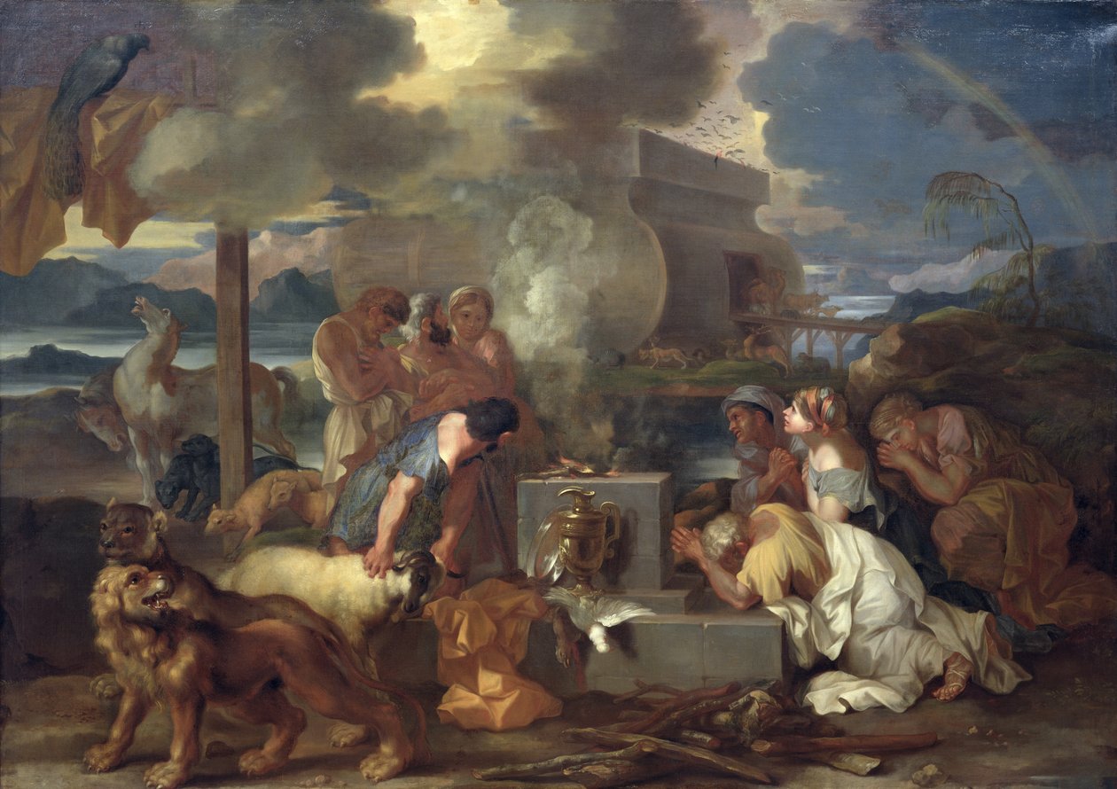 Noahs offer, ca. 1640 av Sébastien Bourdon