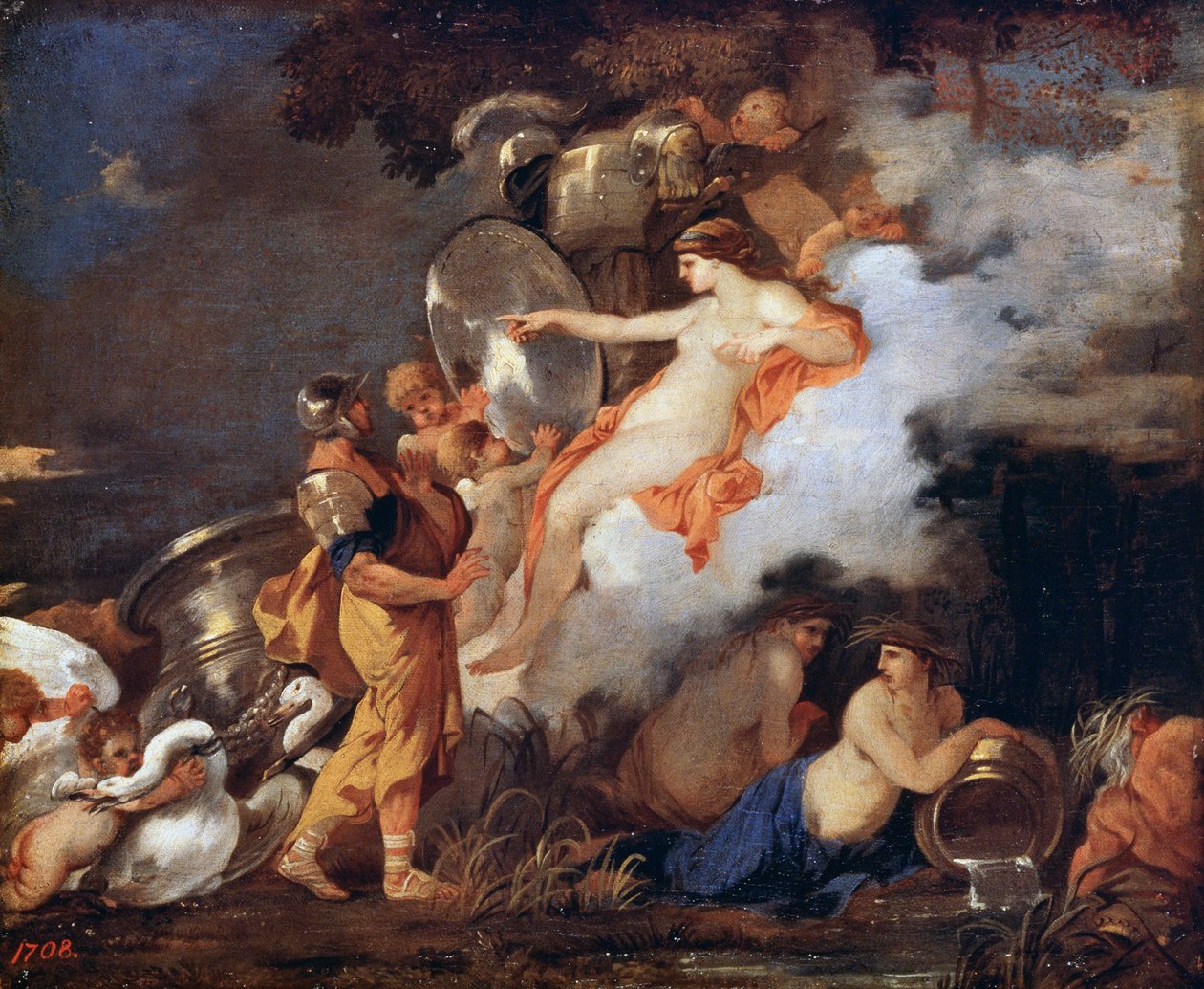Venus og Aeneas, 1600-tallet. av Sébastien Bourdon