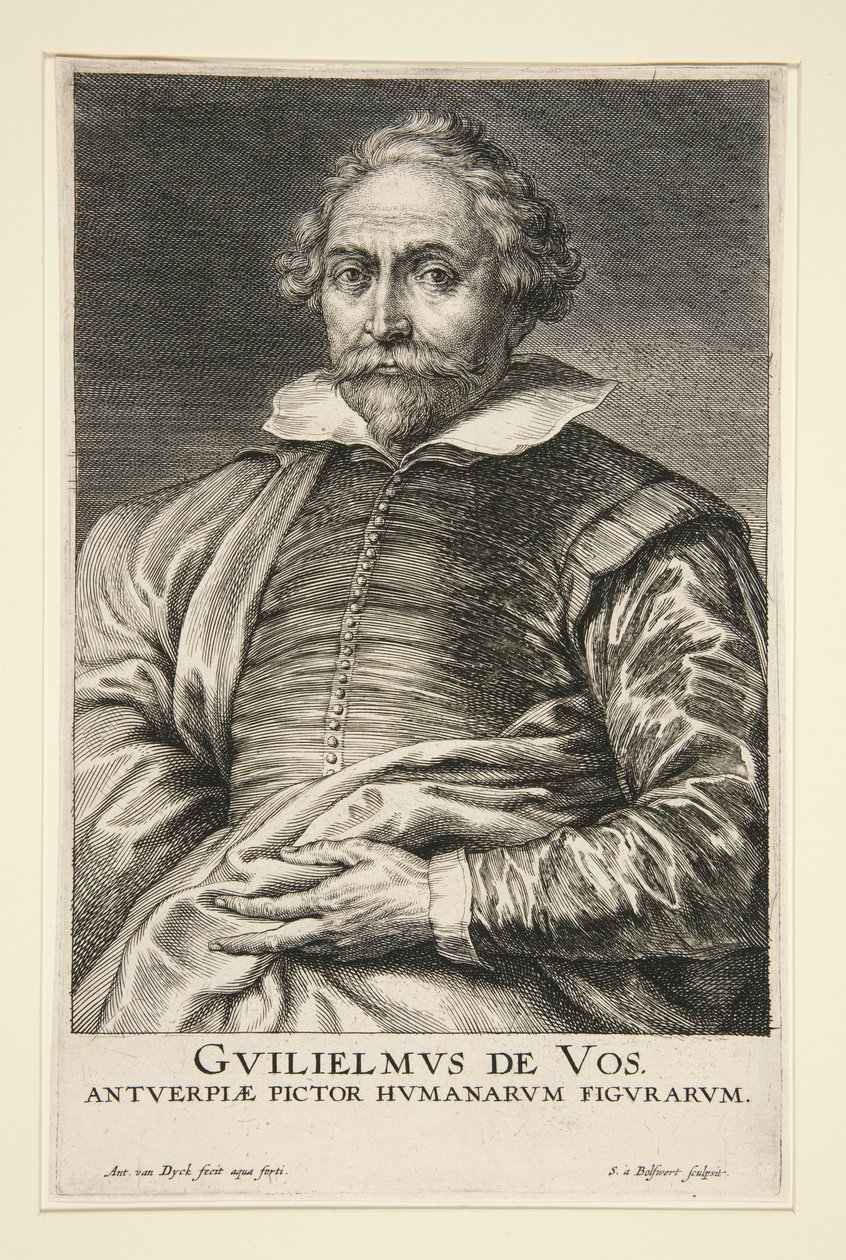 Portrett av William de Vos av Schelte Adams Bolswert
