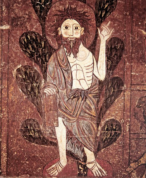 St. Johannes døperen, fra alterfronten til Gesera, 1200-tallet av School of Aragon