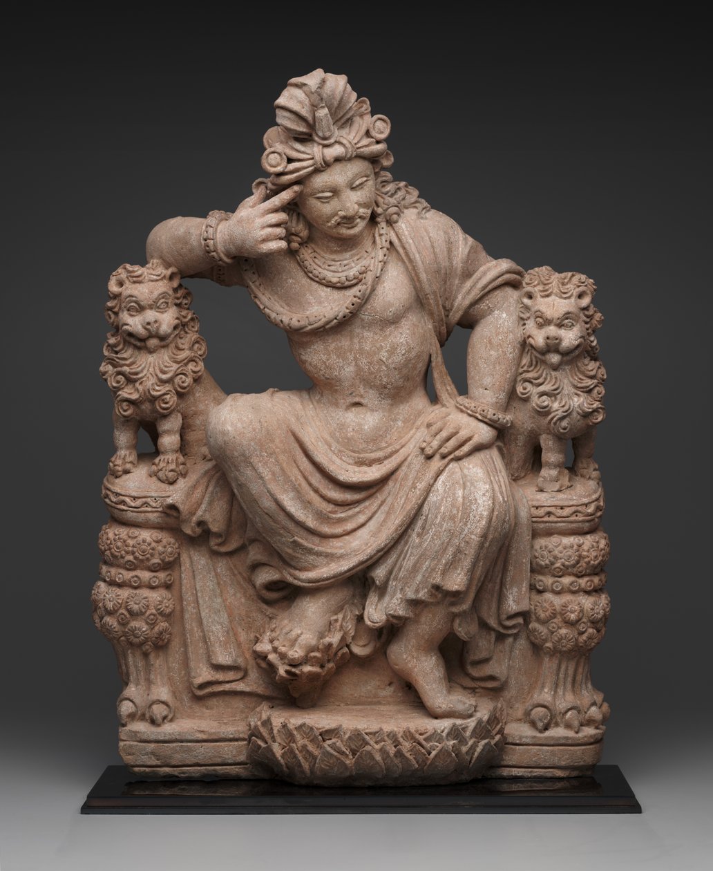 Tenkende Bodhisattva, 4. til 6. århundre e.Kr. (terrakotta) av School Afghan