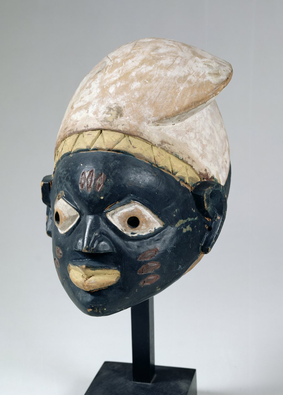 Gelede maske fra Yoruba Society, Nigeria av School African
