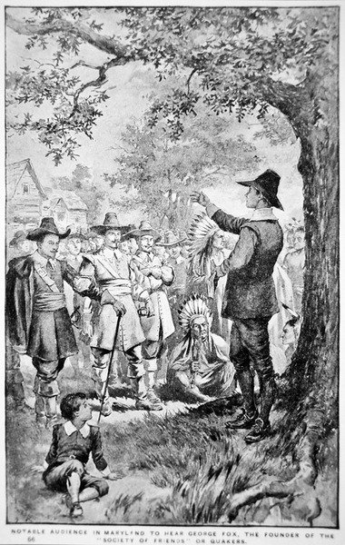 George Fox forkynner i Maryland av School American