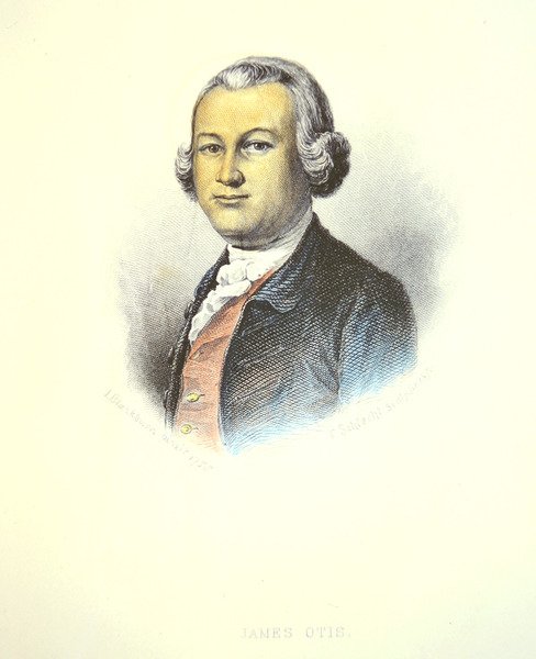 James Otis (farget gravering) av School American
