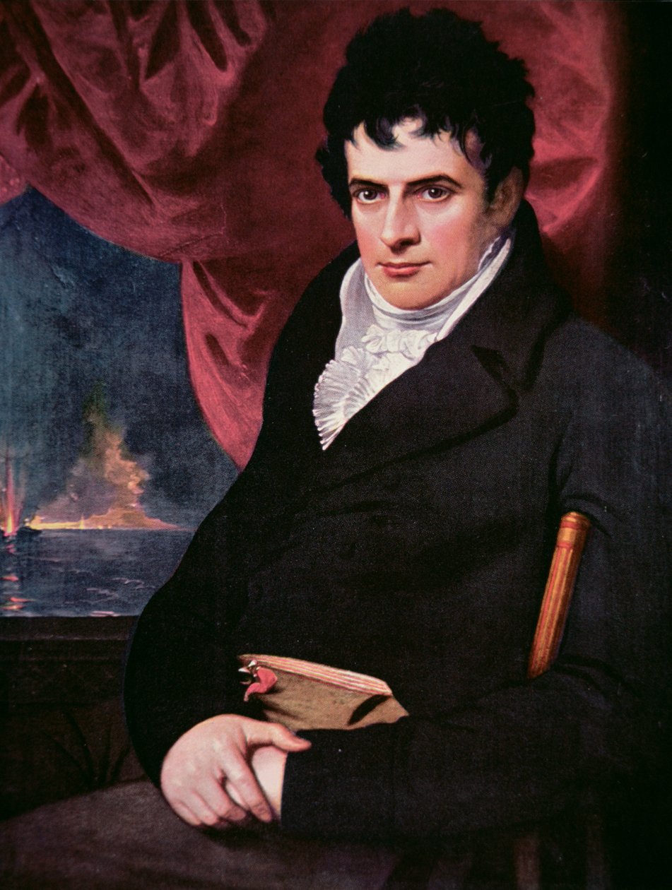 Robert Fulton (1765-1815) (olje på lerret) av School American