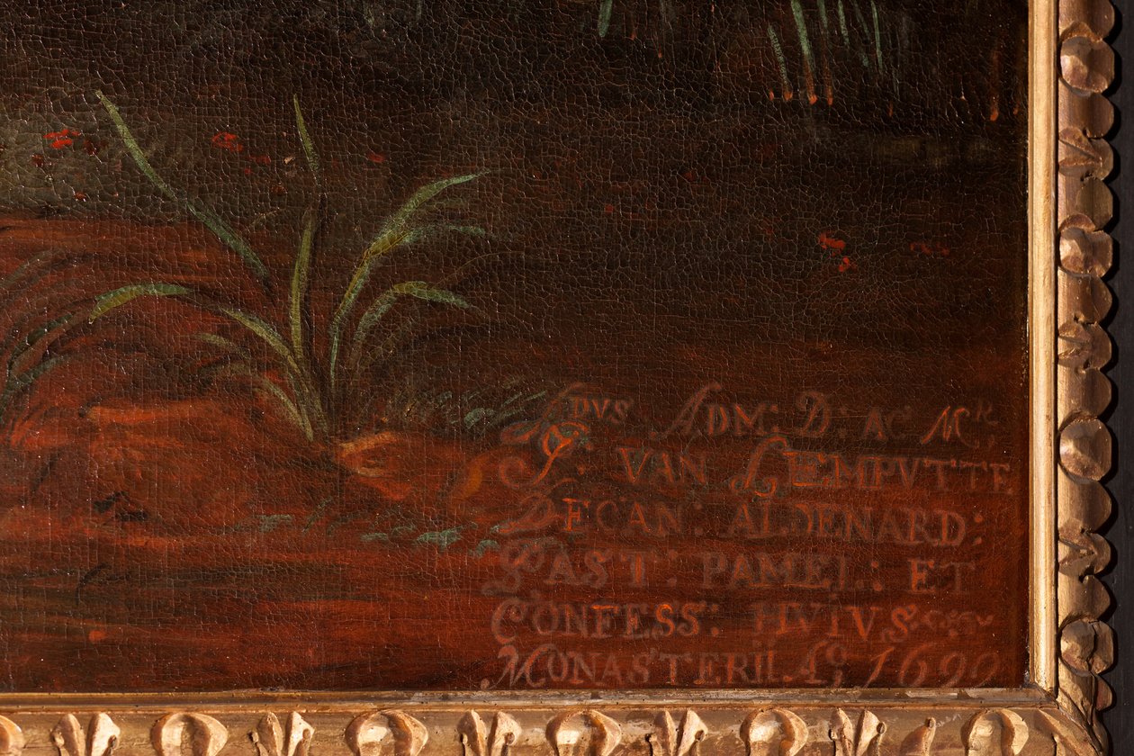 Ekstase av Saint Teresa. 1692 (maleri) av School Belgian