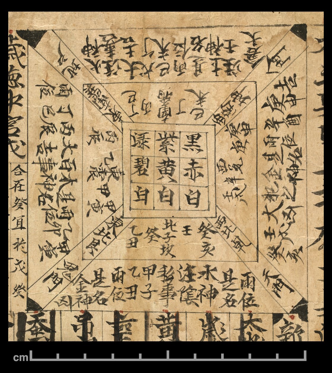 Almanakk for AD 978, Dunhuang Mogao, Kina, ca. 978 (blekk på papir) av School Chinese