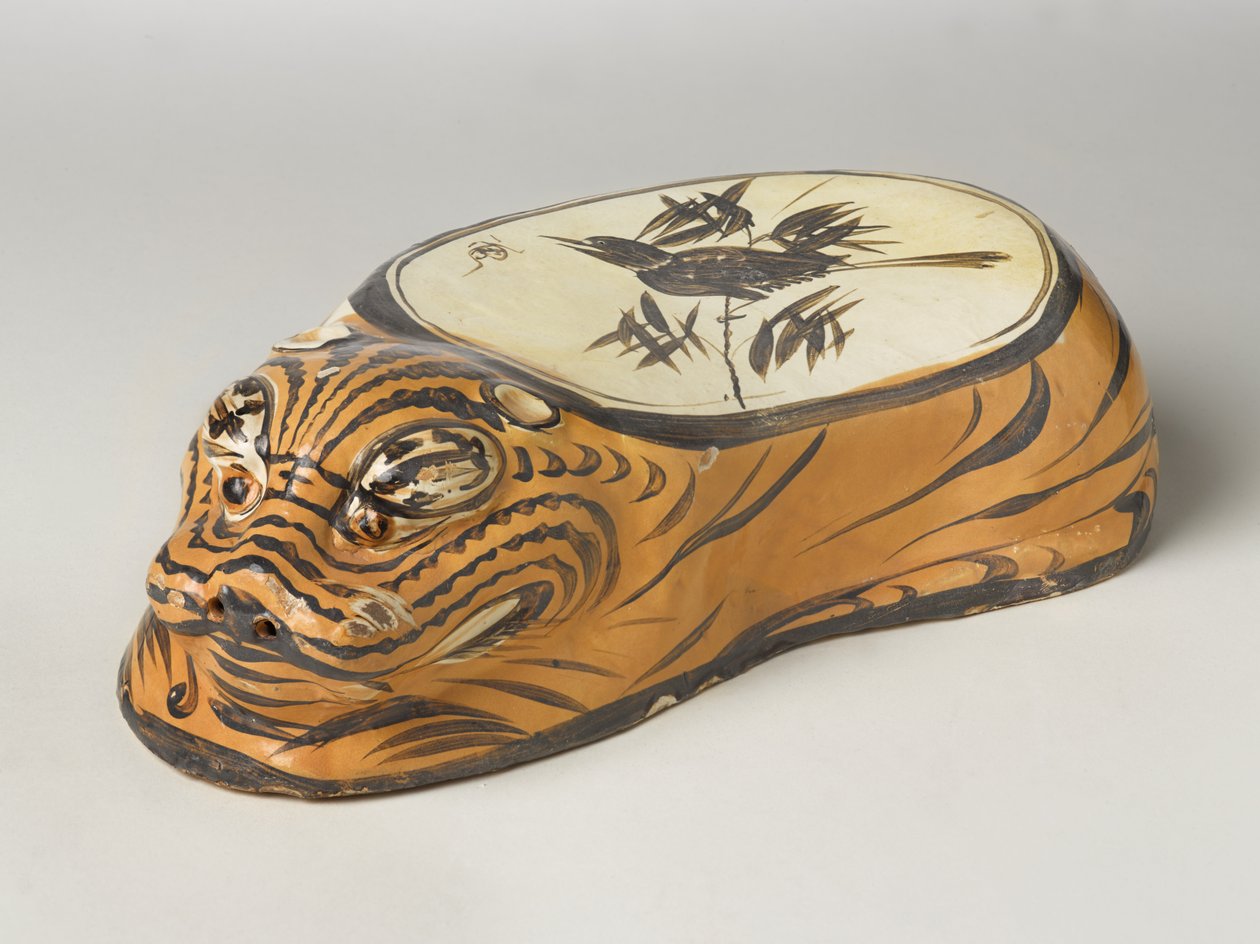 Cizhou Ware Pute i form av en tiger av School Chinese