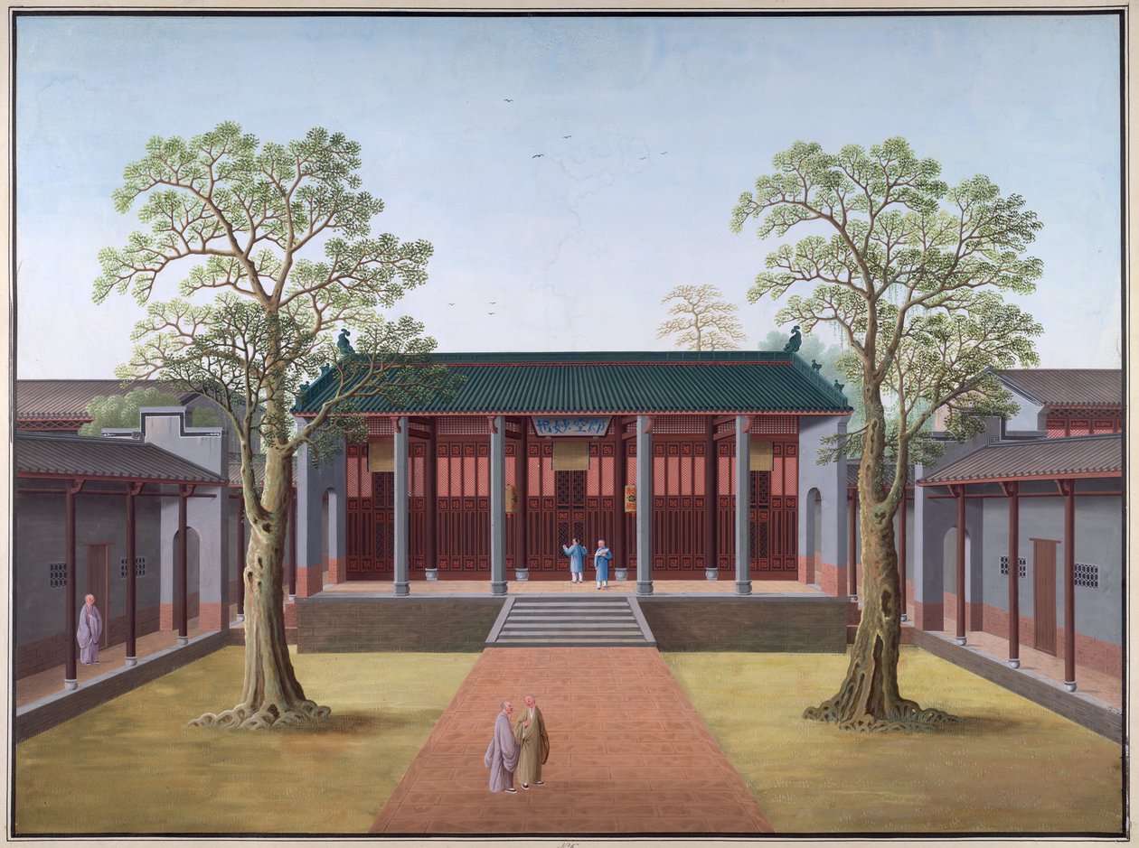 Honam Temple - Hall of the Mystery of Nirvana av School Chinese