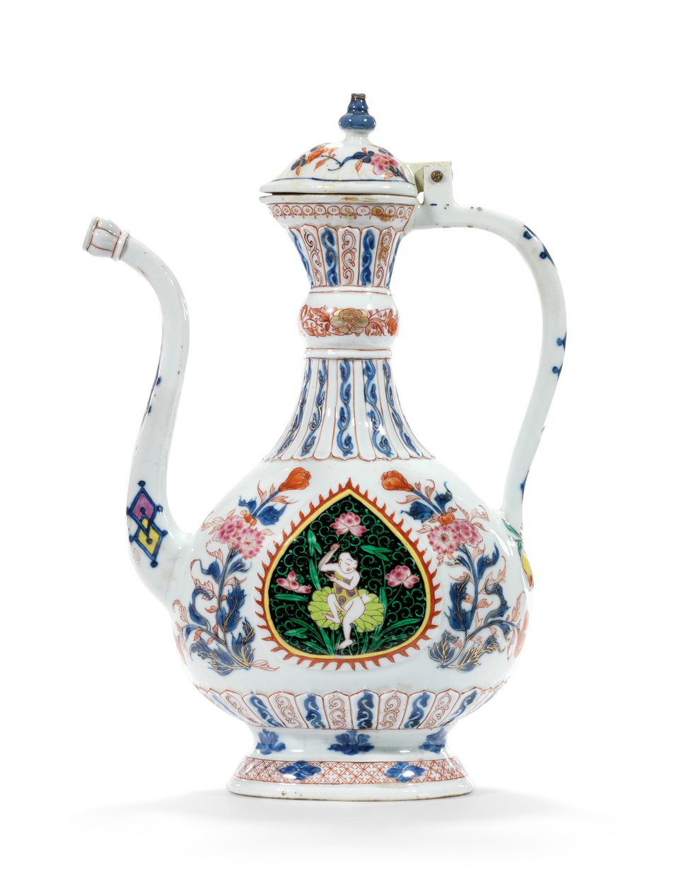 Rose-Imari ewer og deksel for Midtøsten-markedet, andre kvartal av 1700-tallet (keramikk) av School Chinese