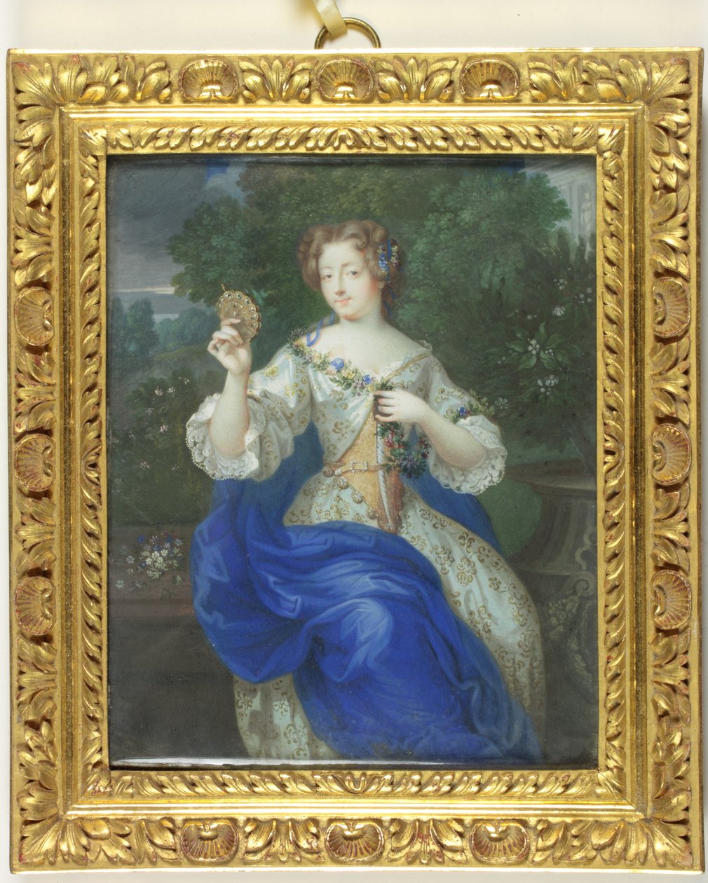 Marie-Angelique Scoraille de Rousille, hertuginne av Fontanges (emalje) av School Continental