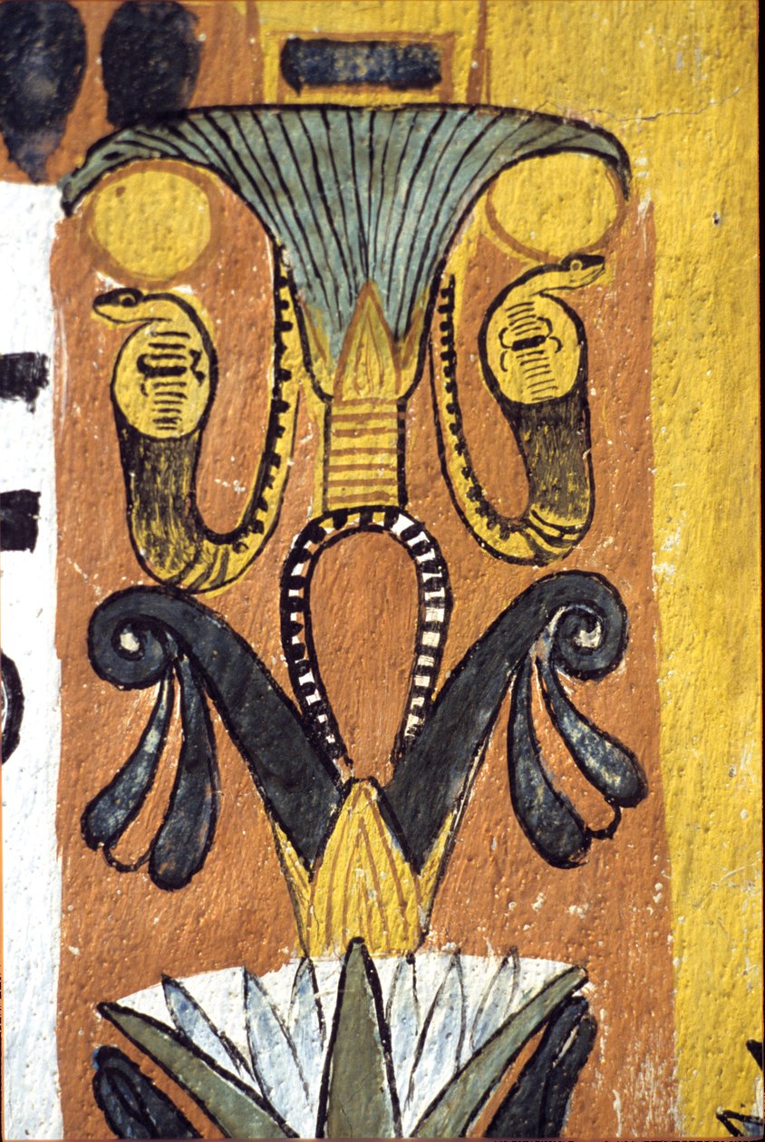 Det gamle Egypt, veggmaleri Sennedjems grav, Deir el Medina, Theben, adelens grav av School Egyptian