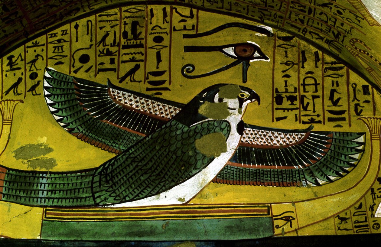 Luxor - Theben: Nettstedet til DEIR EL MEDINEH. Landsby og nekropolis av håndverkere. Detalj av et grav 18. dynasti. av School Egyptian