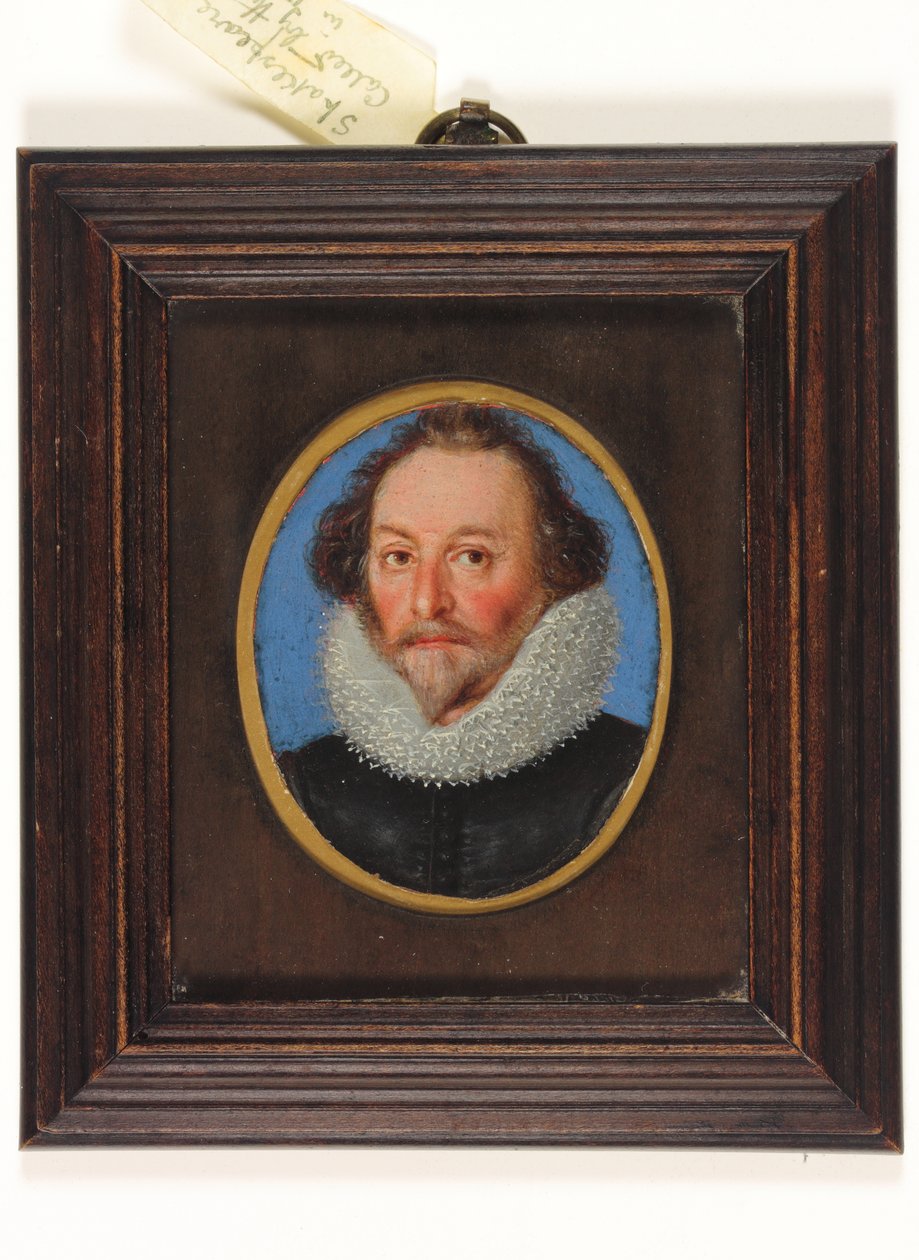 En gentleman kalt William Shakespeare (akvarell på vellum) av School English