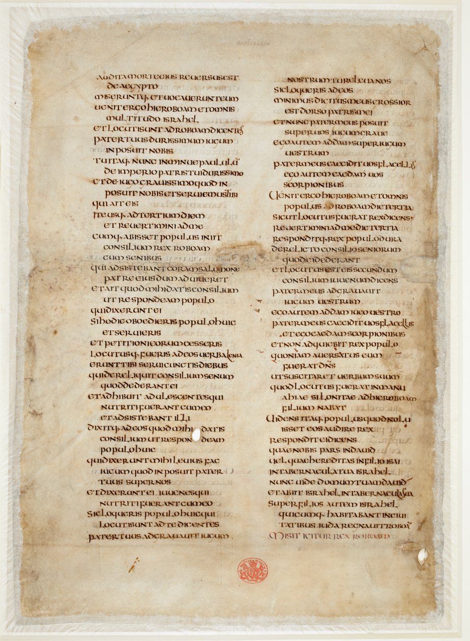 Bibelfragment fra Kings Book (