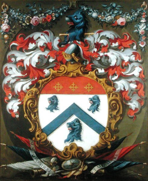 Våpenskjold til Sir Christopher Wren (1632-1723) av School English