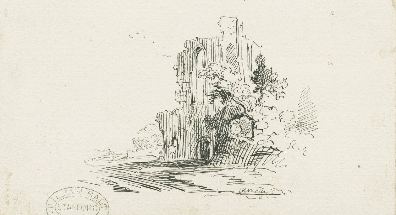 Croxden Abbey: penn- og blekktegning, nd [?19th cent] (tegning) av School English