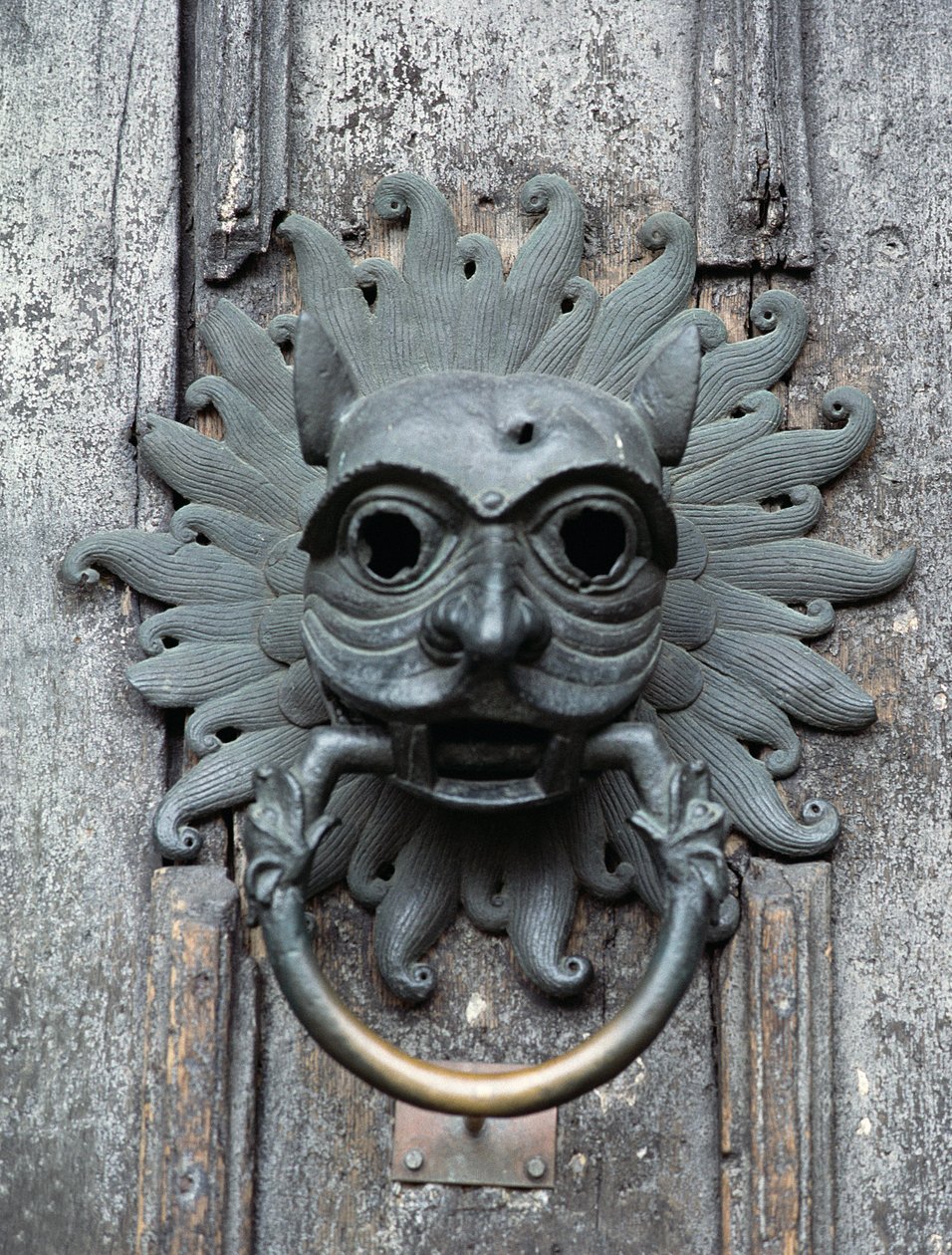 Durham Cathedral Sanctuary Knocker, kopi av original bronse fra 1100-tallet (bilde) av School English