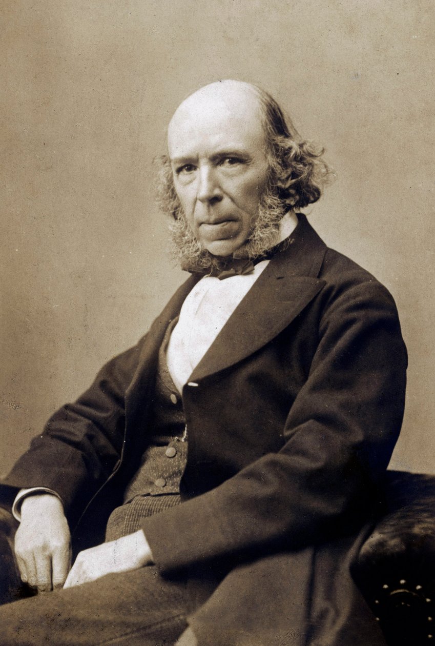 Herbert Spencer, ca. 1890 (s/hvitt-bilde) av School English