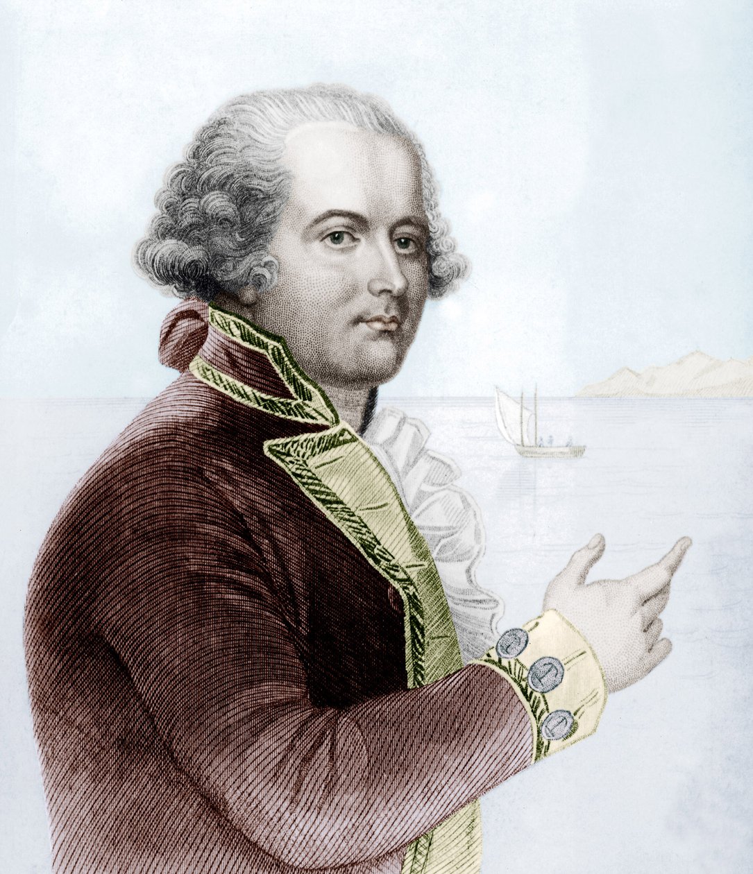 William Bligh (fargegravering) av School English