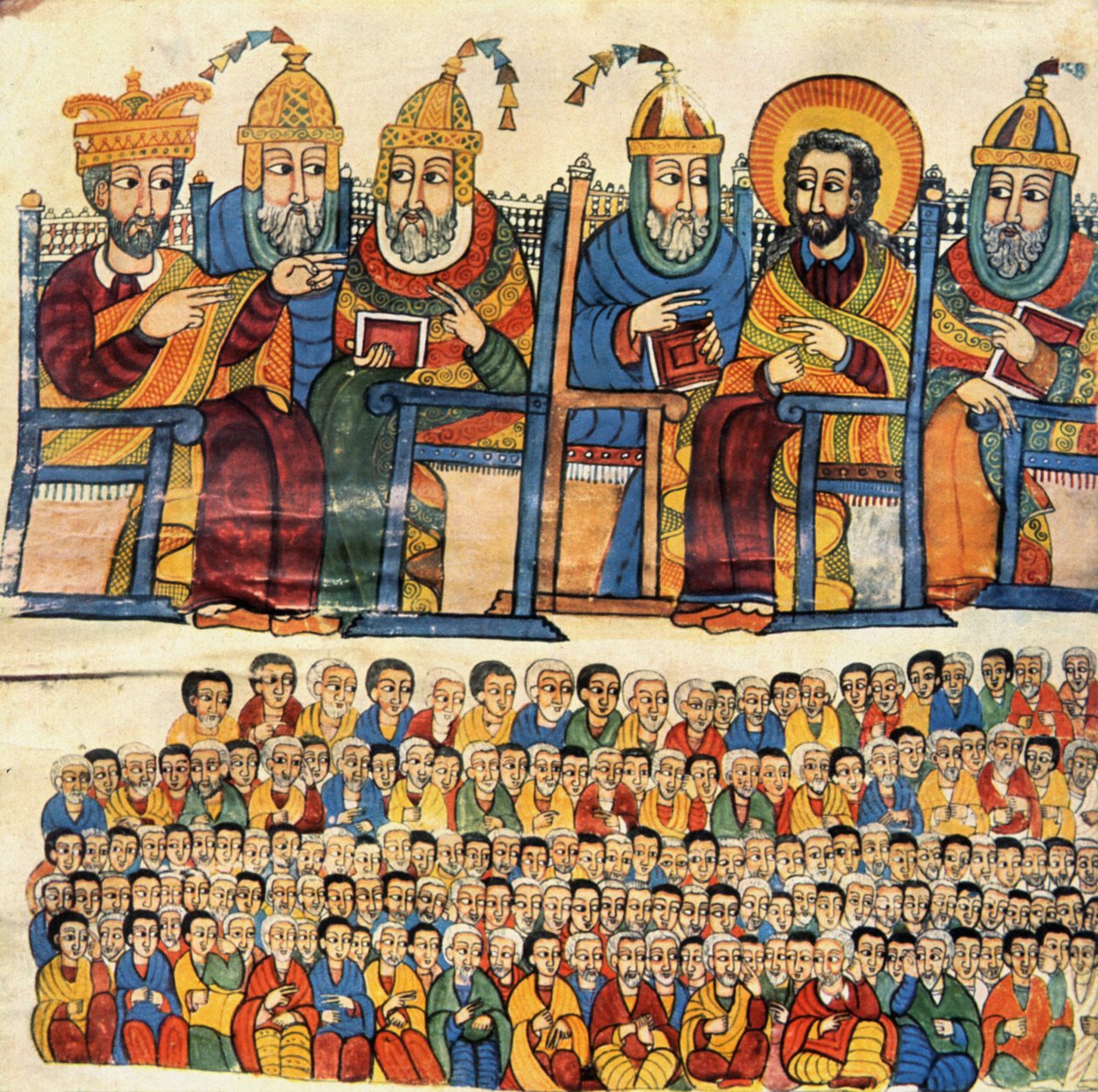 CONCILIO OF NICEA (Iznik) holdt i 325 etter vilje fra keiser Konstantin I av School Ethiopian