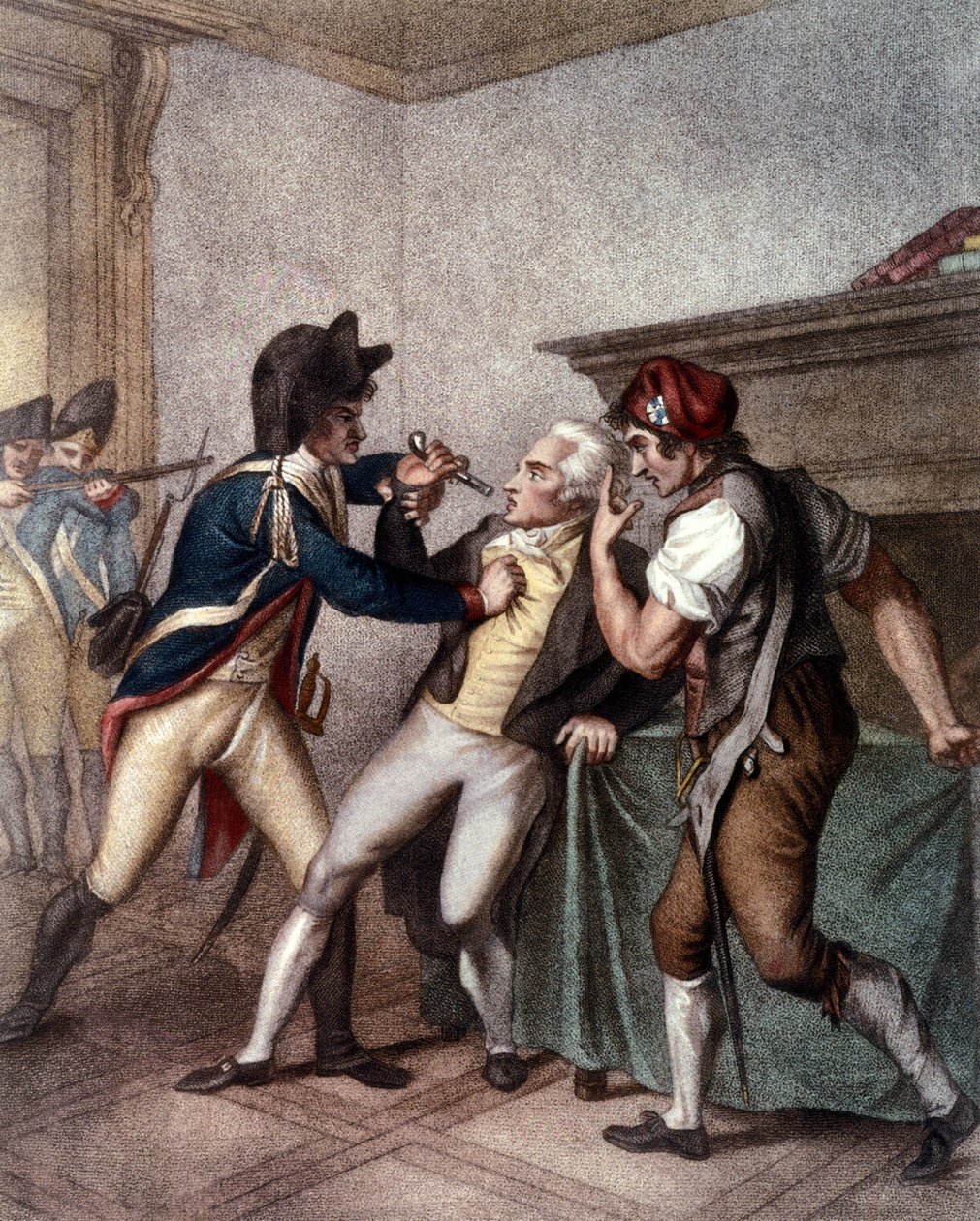 Arrestasjon av Maximilien de Robespierre 27. juli av School French