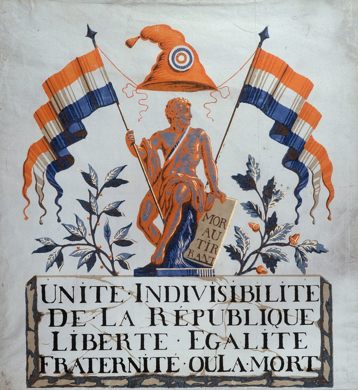 Død til tyrannen - Allegory of the Republic av School French