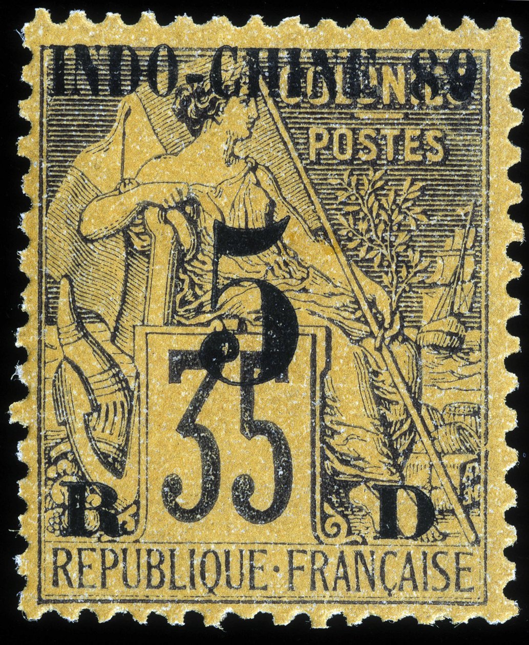 Fransk indokina stempel av School French