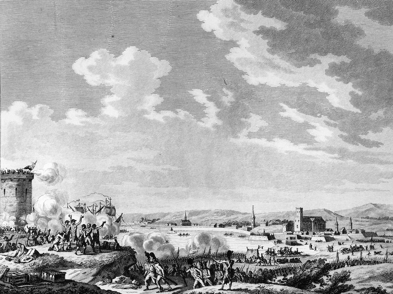 Fransk revolusjon og antirevolusjonære bevegelser: Seier vunnet av franskmennene ved Quiberon 21. juli 1795 mot royalistene og hæren til Storbritannia. Paris, bibliotek ved Institutt for revolusjonshistorie av School French