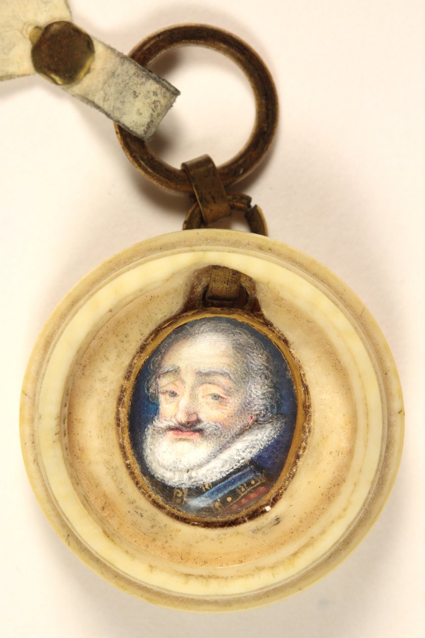 Henry IV av Frankrike (akvarell på vellum) av School French