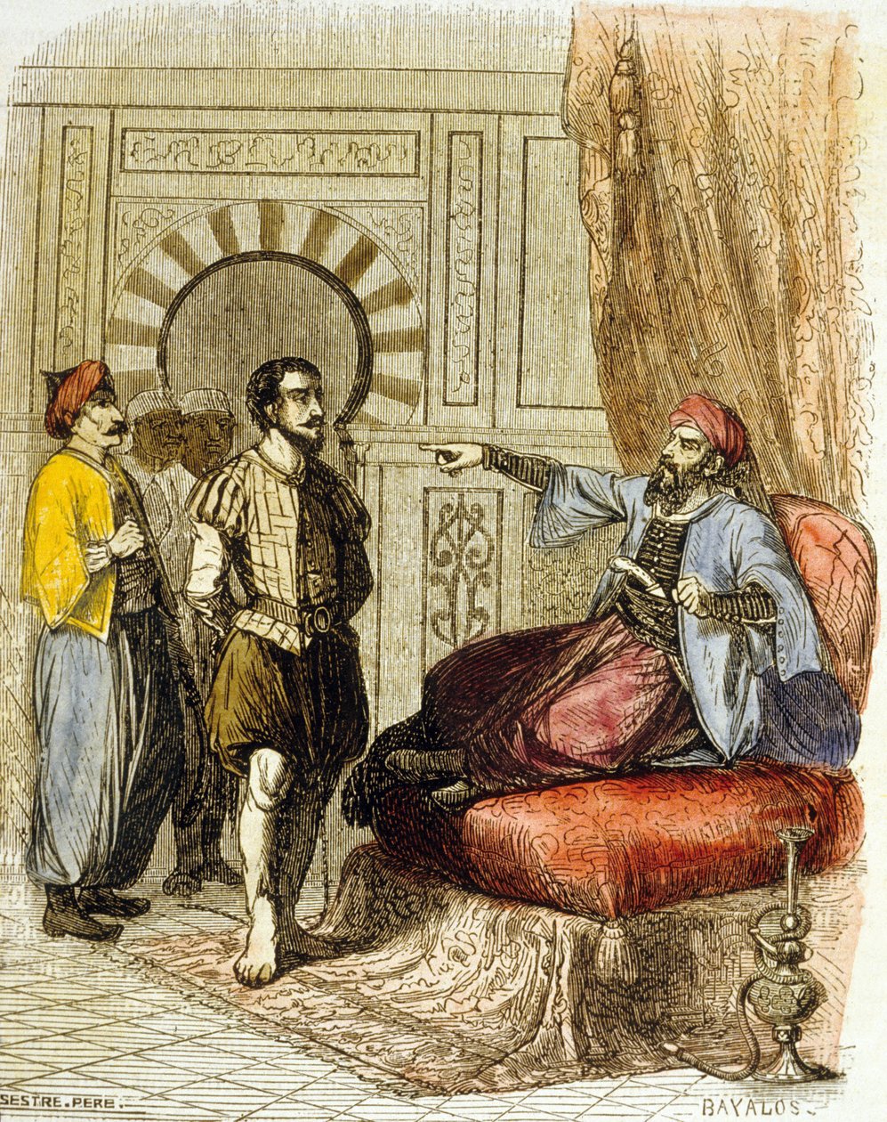 Miguel Cervantes foran Azan Baja av School French