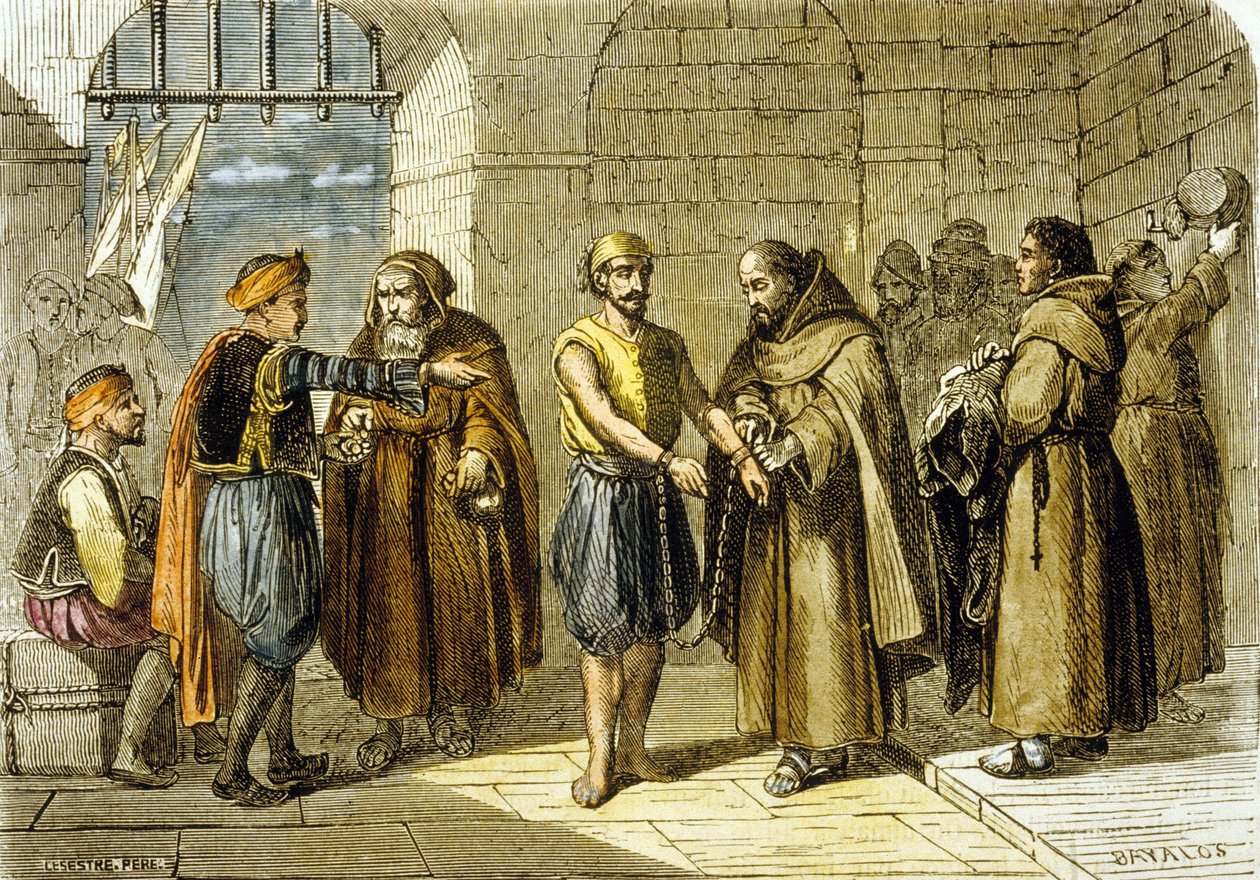 Miguel de Cervantes reddet av forløsningens fedre av School French