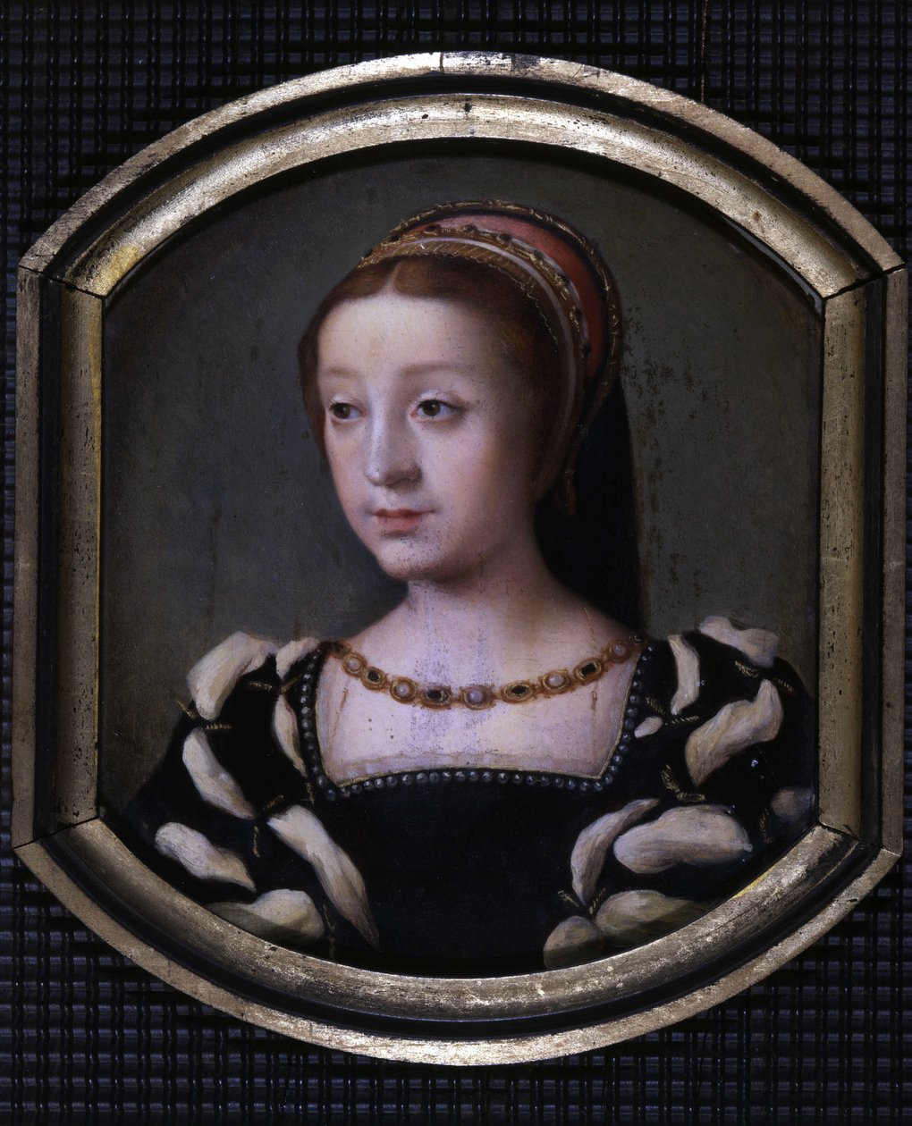 Renee av Frankrike (1510-1575), hertuginne av Chartres og Montargis, deretter Ferrara, yngre datter av Ludvig XII og Anne av Bretagne. kopi av M. Juilleau av School French