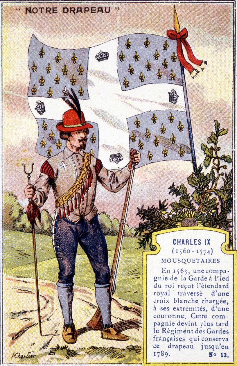 Banneret til musketerene til Charles IX av School French