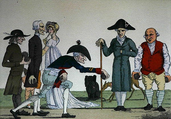 Vismannsspill (farge litho) av School French